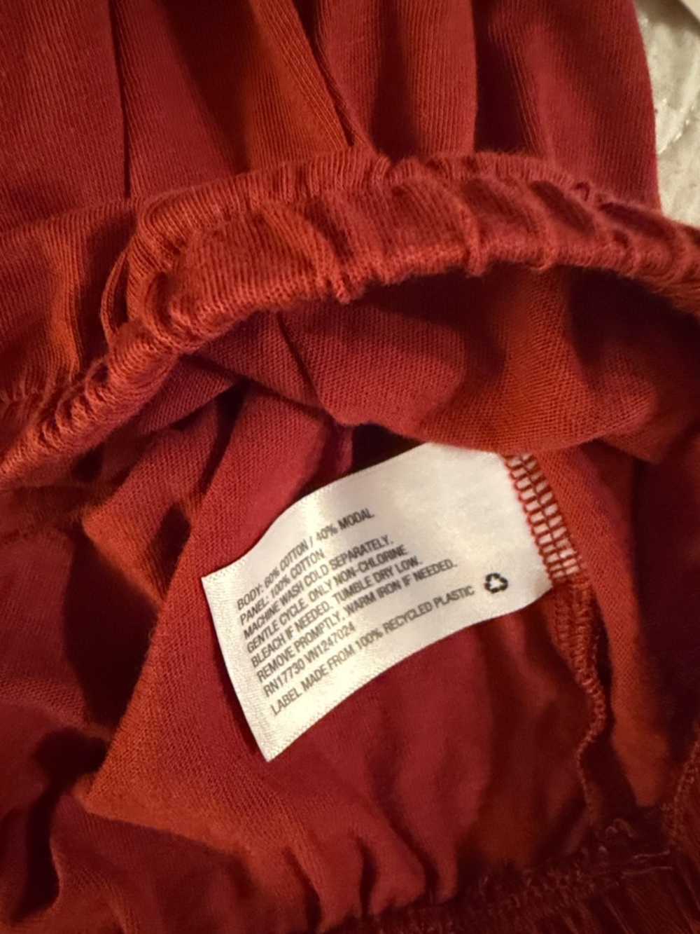 a new day Red One-Shoulder Ruffle Crop Top - Picture 6 of 8